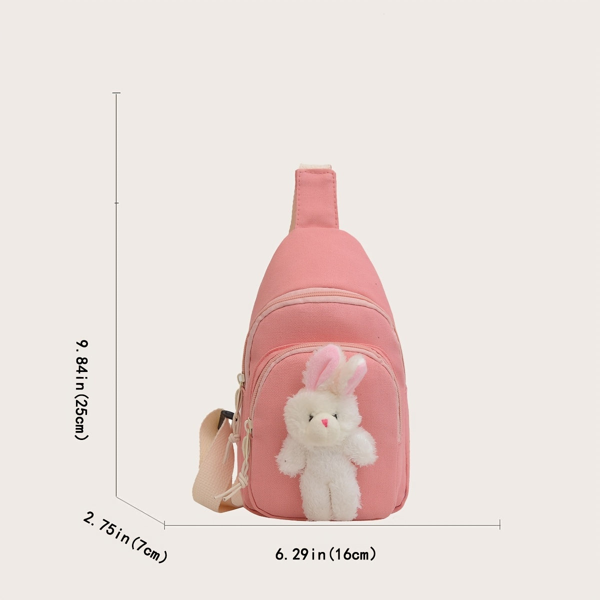 Kids Rabbit Messenger Bag Travel Coin Purse