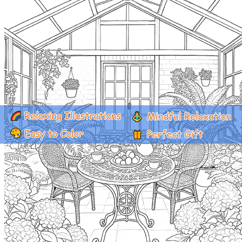 Cozy Corner Adult Coloring Book 22 Pages 20x20 cm Deluxe Edition