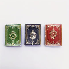 3pcs 1:12 Dollhouse Books Study Bedroom Library Decoration Christmas Gift