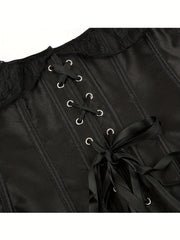 Lace Short Sleeve Corset Bustier Body Shaper