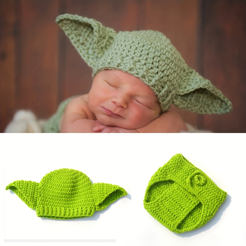 Green Woolen Baby Photo Clothes Photography Costume