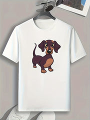 Dog Print Men's Graphic T shirt Casual Comfy Tees For Summer Mens Clothing