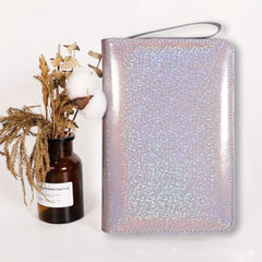 A5 Portable Zipper Bag Journal Book with Cash Savings Loose-leaf Clip