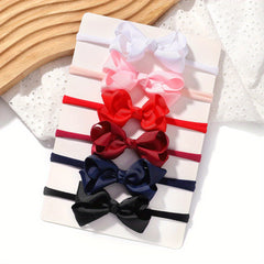 6pcs Bow Headband Hair Accessories for Baby Girls