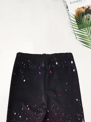 Gradient Polka Doe Print Leggings Sports Girls