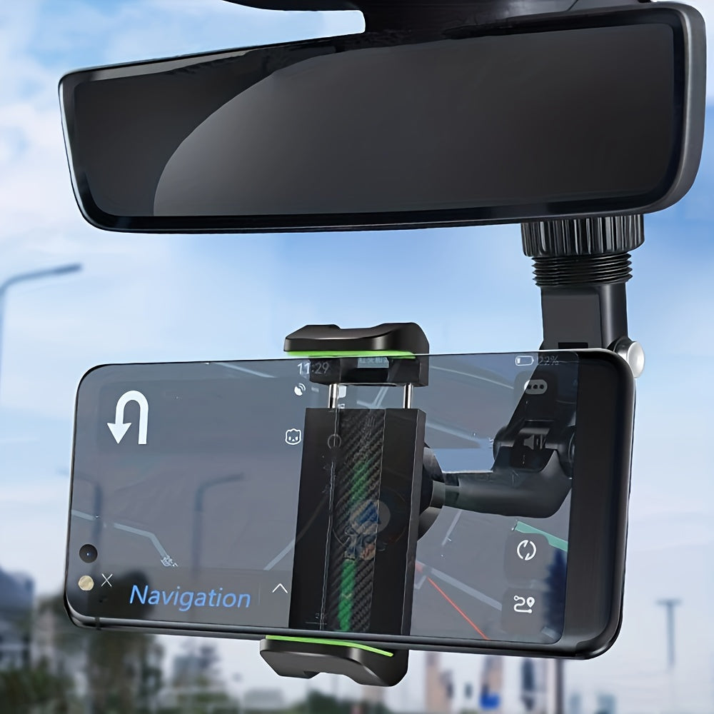 360 Rotation Car Rearview Mirror Phone Holder Mount