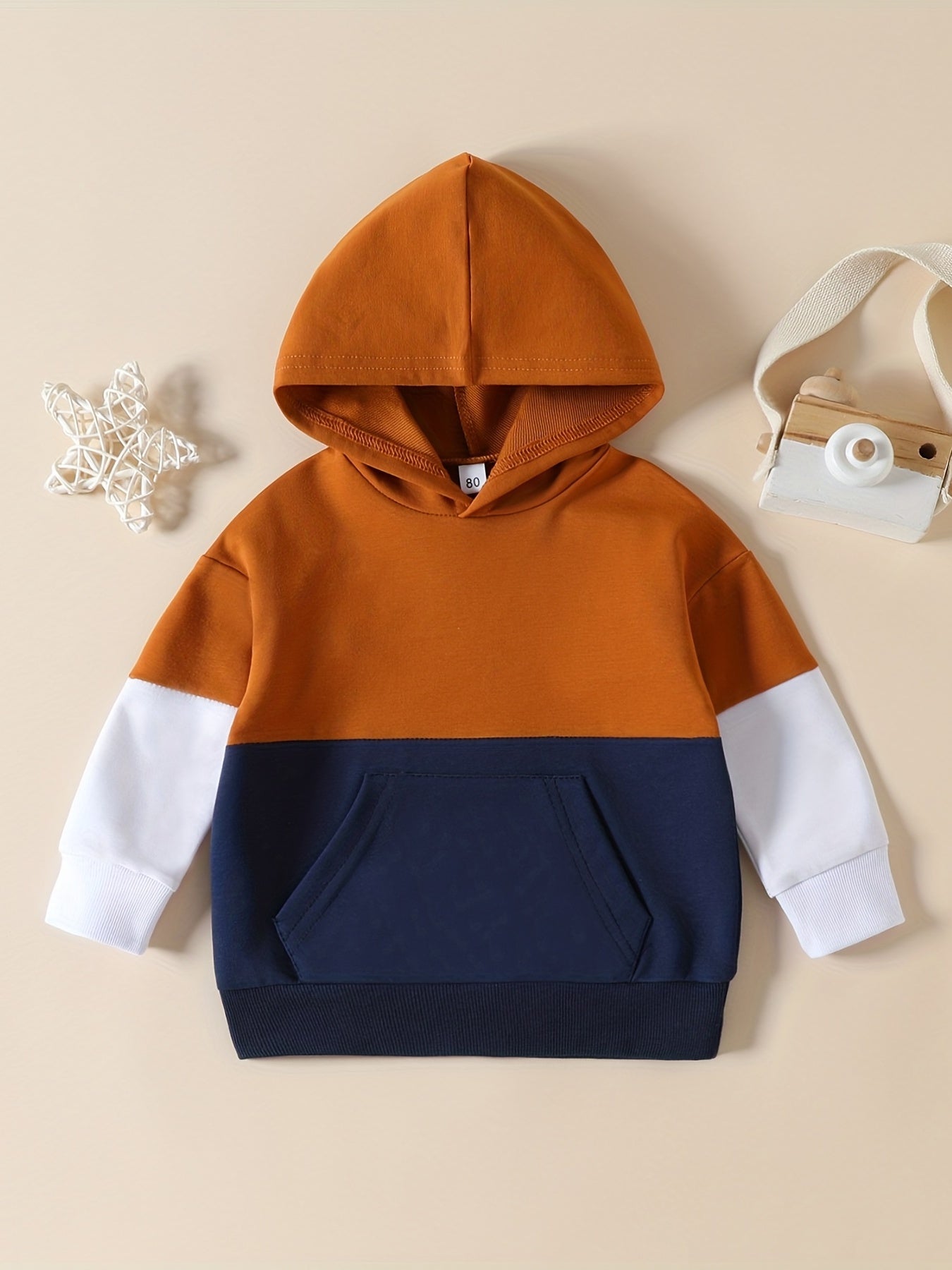 Boys Casual Hooded Sweatshirt Long Sleeve Pullover Top