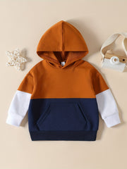 Boys Casual Hooded Sweatshirt Long Sleeve Pullover Top