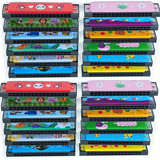 5pcs Harmonica Toy Gift 16 Holes Harmonicas Party Favor for Goodie Bags
