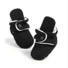 Soft Warm Fleece Baby Boys Boots for Walking in Autumn and Winter