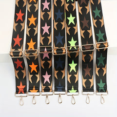 Stylish Star Pattern Bag Strap Adjustable Lightweight Shoulder Travel Accessory