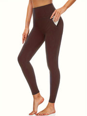 High Waisted Leggings With Pockets Tummy Control Workout Yoga Pants