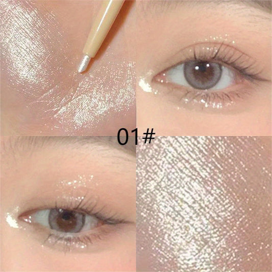 Glitter Eyeliner Pen Matte Finish Pearly Under Eye Crease Brightening Outliner