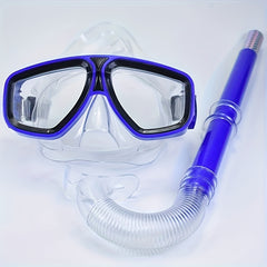 Large Frame Swimming Glasses Snorkel Mask Diving Mask With Breathing Tube