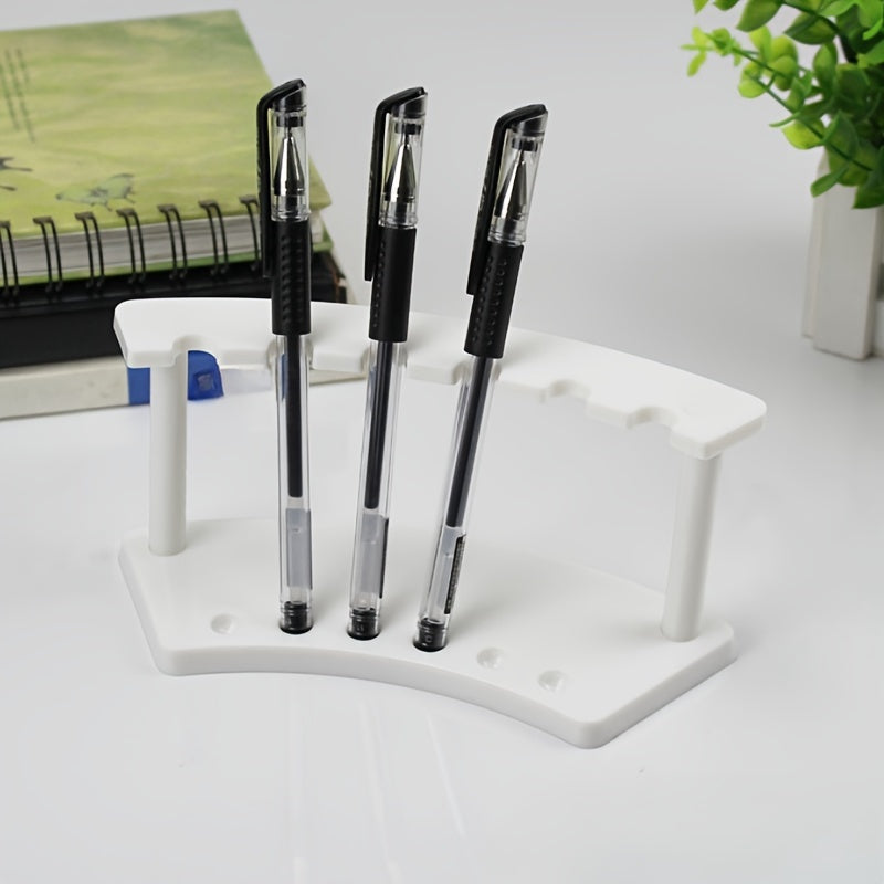 Plastic Pen Holder with 6 Slots for Home School Office Storage