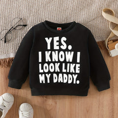 Kids Long Sleeve Sweatshirt Daddy's Look-alike