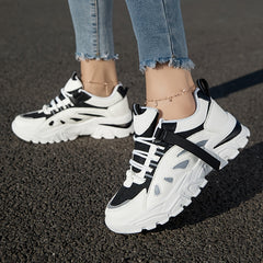 Mesh Breathable Lace Up Sport Shoes Women's Footwear