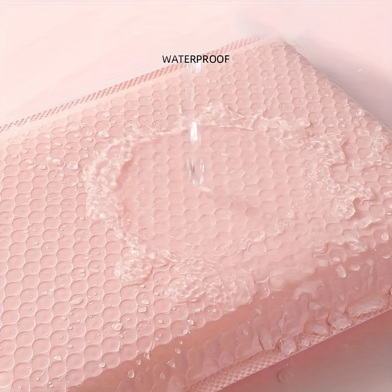 170pcs Pink Co-Extruded Film Bubble Bag Thickened 140g, 10.76 Sq Ft