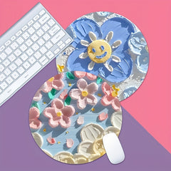 Flower Round Women's Mouse Pad