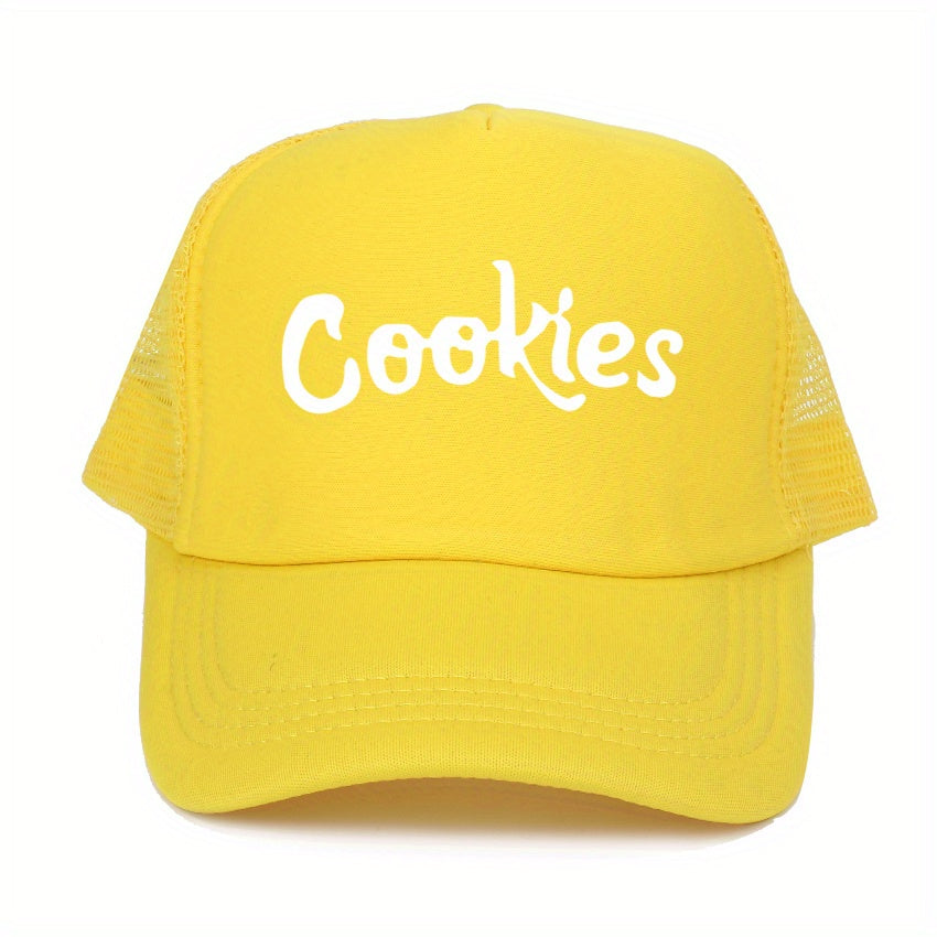 Cookies Baseball Cap Men's Mesh Cap Breathable Outdoor Casual Hip Hop Cap