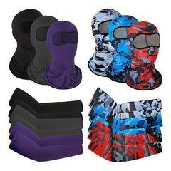 Stylish Summer Outdoor Riding Mask Ice Silk Sleeve Set