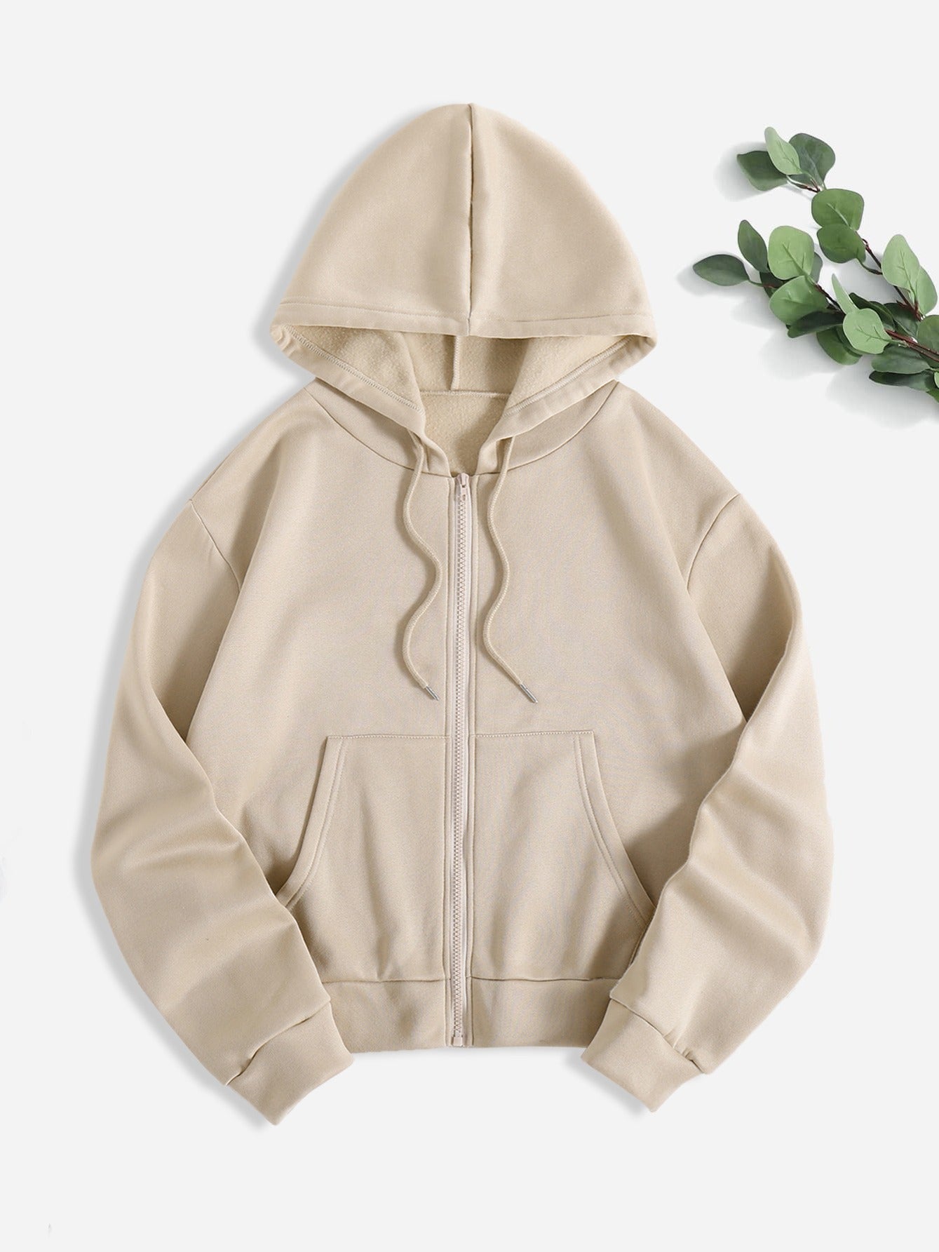 Women's Zipper Hooded Fall Loose Hoodie