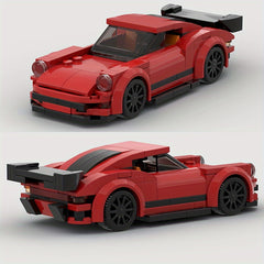 165pcs Classic Red Sports Car Building Blocks Set Educational Model Toy