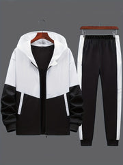 Boys Zip Hoodie & Sweatpants Set Casual Kids Clothes