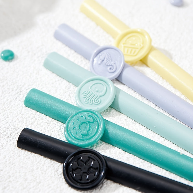 Half Wax Stick Of Sealing Wax Retro Sealing Wax Bright Colored Sealing Wax