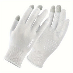 Men's Sunscreen Gloves Anti-slip Touch Screen Outdoor Mittens