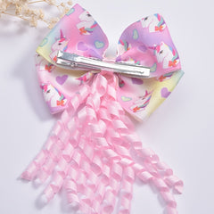 Adorable Unicorn Bow Tie & Ribbon Set for Girls
