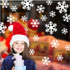 One Sheet Snowflake Window Sticker Christmas Wall Stickers for Home