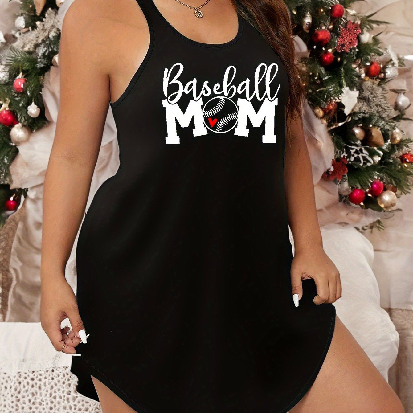 Racer Back Baseball Art Print Nightdress