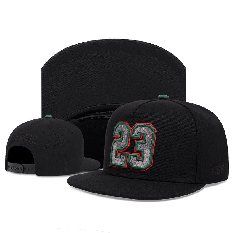 Men's Hip Hop Hat with Number Embroidery