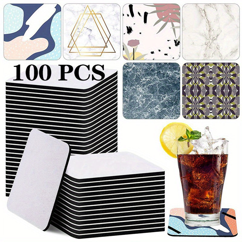 Sublimation Blank Rubber Coasters Heat Transfer Cup Mat