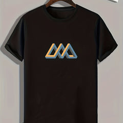 Triangle Print Men's Graphic T shirt Casual Comfy Tee for Summer