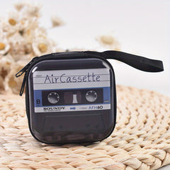 Kids Camera Print Coin Bag Zipper Wallet Earphone Cable Storage Box For Girls