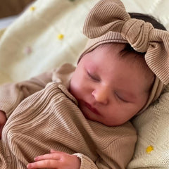 Realistic 18 Inch Reborn Baby Doll with Painted Hair - Ideal Gift for Children