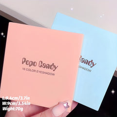 16 Shades Neutral Eyeshadow Palette Creamy and Blendable Brown Colors