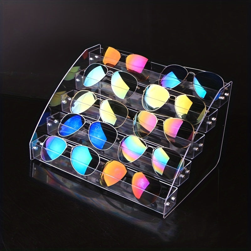 Acrylic Glasses Organiser Clear Sunglasses Display Rack Stand
