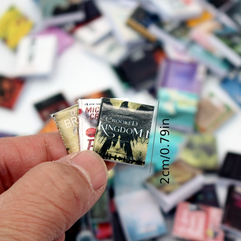 5pcs Mini Dollhouse Flip Magazine Novel Props for Dollhouse Play