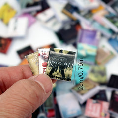 5pcs Mini Dollhouse Flip Magazine Novel Props for Dollhouse Play