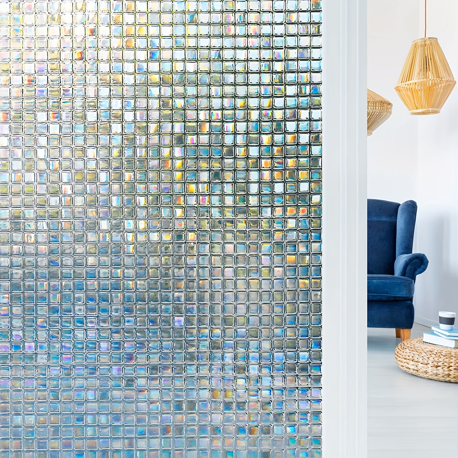 Frosted Privacy Window Film for Glass Doors - Decorative Window Stickers