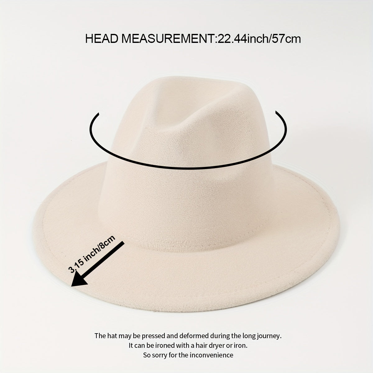 Candy Fedora Cap Cowboy Wide Brim Couple Jazz Hat Stylish Unisex Felt Hat