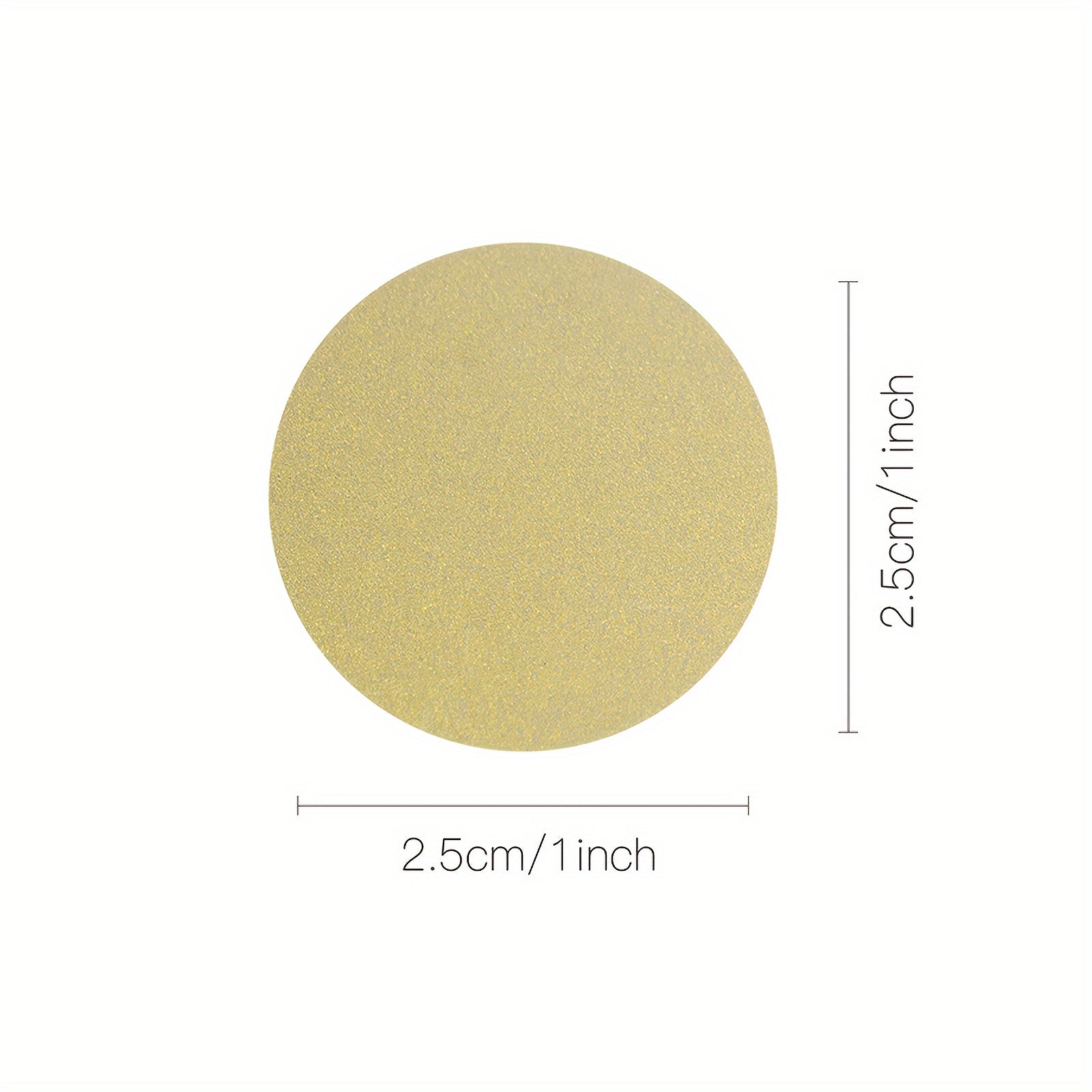 150pcs Round Golden Self-adhesive Scraping Label Stickers for Promotional Events