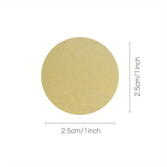150pcs Round Golden Self-adhesive Scraping Label Stickers for Promotional Events
