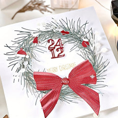 1pc Piggy Craft Metal Cutting Dies Christmas Needle Branch Scrapbook Paper