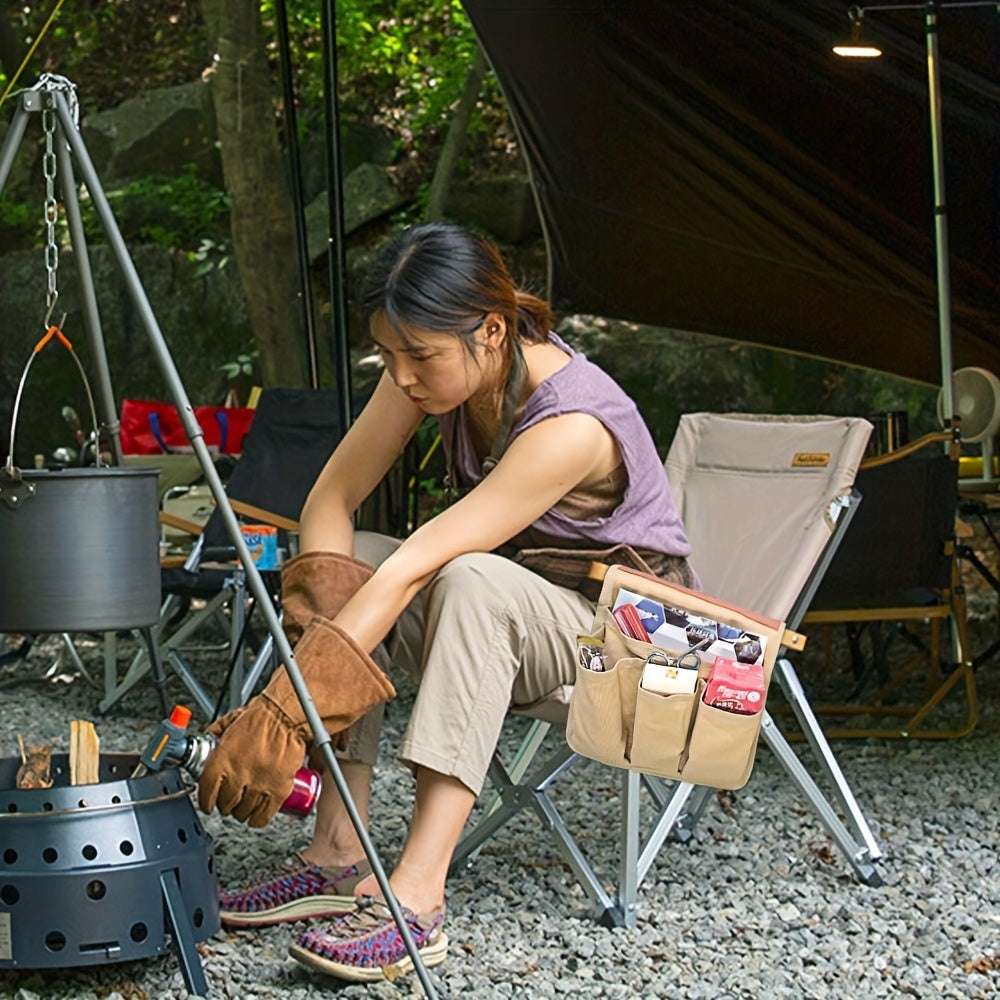 Outdoor Camping Chair Armrest Hanging Bag Portable Storage Bag