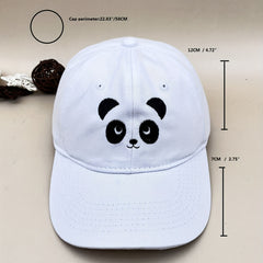 Panda Embroidery Baseball Cap Casual Dad Hat Adjustable Sun Hat