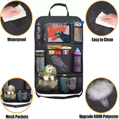 2pcs Car Backseat Storage Bags with 9 Pockets 600D Oxford Material
